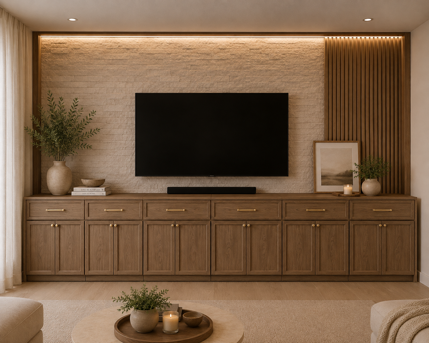 Natural Wood custom interior concept